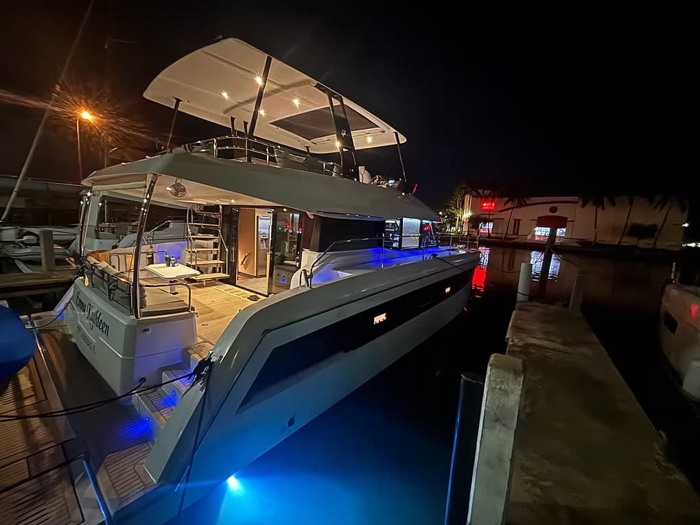 Sheree's Rose, 44' Fountaine Pajot power catamaran, Well Played Editions charter yacht on Tampa Bay
